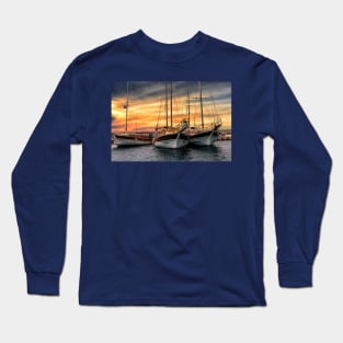 Boats at Sunset Long Sleeve T-Shirt